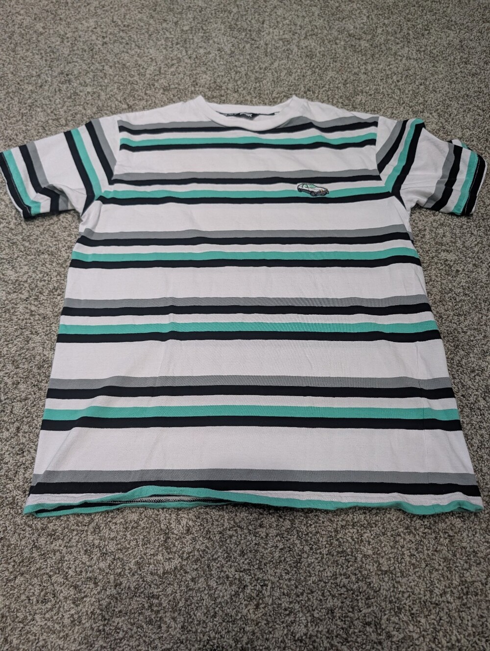 DGK Tuner White Stripe T-shirt Size Medium